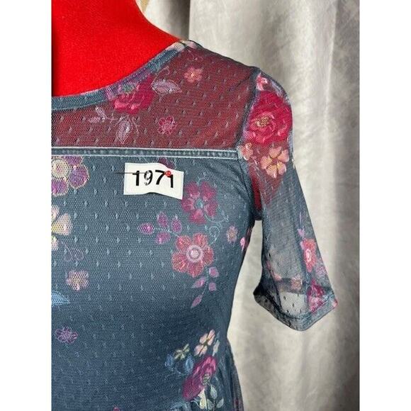 True Craft Girls Short Sleeve Floral Dress Size L - Picture 2 of 7